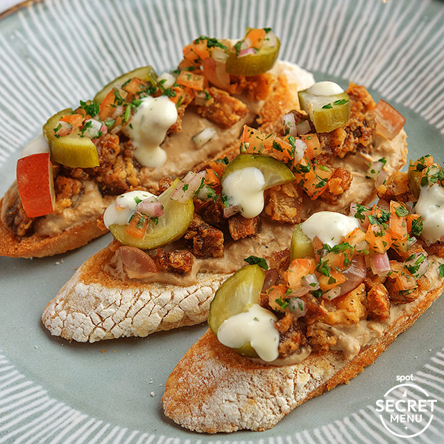 Sisig Bruschetta